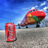 Coca Cola aviation art during the FIFA World Cup Trophy Tour