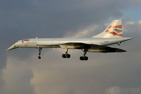 British Airways Concorde on one of its last landings ever at London/Heathrow