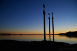 Swords in Rock during sunset, Stavanger