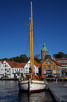 The harbor with Valbergtarnet in the background, Stavanger