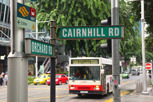 Local bus transportation at Orchard Road