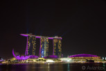 Marina Bay Sands Hotel by night