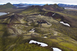Small volcano and green scenery at Nordunamshraun