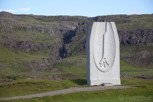 The Viking monument in Skalafell