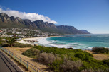 Camps Bay beach and the twelve apostles as backdrop, Cape Town