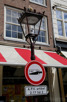 Interesting sign in downtown Amsterdam