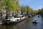 Houseboat in the canals, Amsterdam
