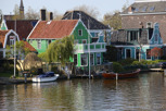 Old style village by the canal, Zaandam 