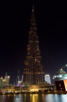 Burj Khalifa during darkness, Dubai