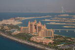 The Atlantis, Burj Al Arab and Burj Khalifa in the far distance, Dubai