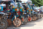 Tuk tuk parking, Vientiane