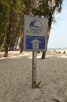 Tsunami warning sign, Bamboo Island