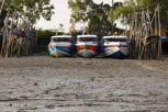 Speedboats at low tide, Phuket