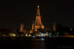 The Temple of Dawn (Wat Arun) at night, Bangkok