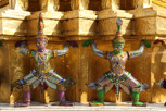 Guards at Temple of the Emerald Buddha (Wat Phra Kaew), Bangkok