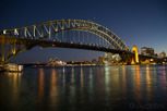 Sydney Harbour Bridge and Opera House from Milsons Point