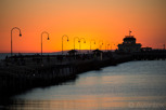 St Kilda pier and pavilion at sunset, Melbourne