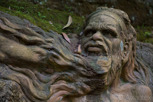 Aborigine statue in William Ricketts Sanctuary, Victoria
