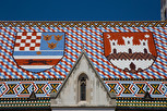 St Marcus Church roof closeup, Zagreb