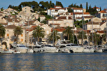 Yachts at the marina of Hvar