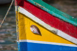 Closuep of the colorful fishing boats, Marsaxlokk