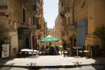 Maltese café at St Lucia Street, Valletta