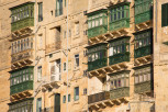 Traditional Maltese balconies, Valletta