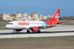 The national carrier Air Malta Airbus A320 at Luqa, Malta International Airport