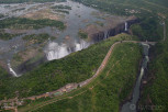 Aerial view of Victoria Falls