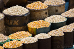 Different grains at the market, Mbabane