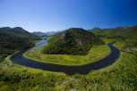 The serpentine Crnojevic river, Lake Skadar National Park