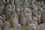 The thousands of Buddha statues at Kiyomizu-dera, Kyoto