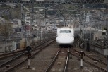 Shinkansen train at Kyoto Station, Kyoto