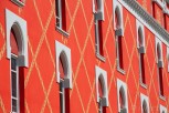 Colorful house facade, Tirana