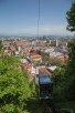 Views of Ljubljana and the castle funicular, Ljubljana