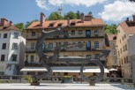 Sculpture along Ljubljanica River