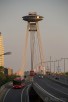 The UFO observation deck on the pylons of the SNP Bridge, Bratislava