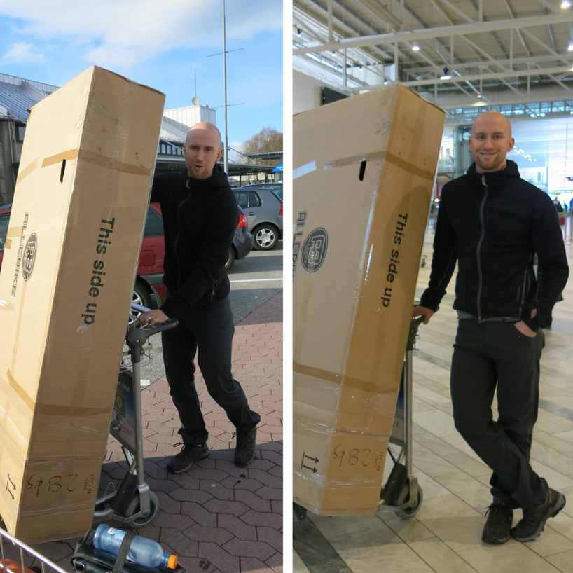 Det var en ovanligt stor packning att checka in, men inga problem! Det var en ovanligt stor packning att checka in, men inga problem!