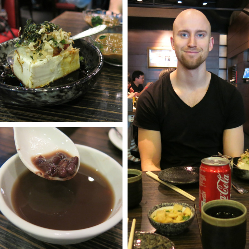 Japansk lunch - med slemmig och kall tofu och söta kidneyböner till dessert... Konstig kombi :/ gratis kaffe i alla fall! =) Japansk lunch - med slemmig och kall tofu och söta kidneyböner till dessert... Konstig kombi :/ gratis kaffe i alla fall! =)