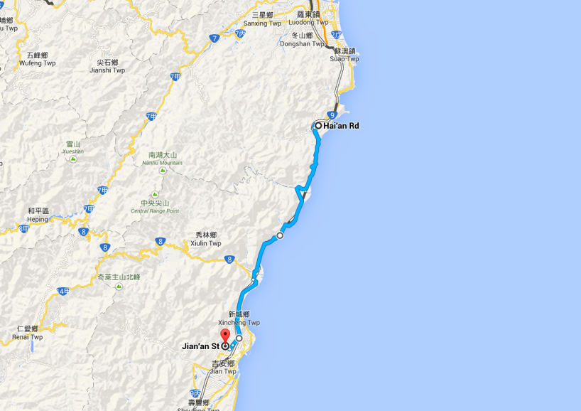 Nan-ao till Hualien! Nan-ao till Hualien!
