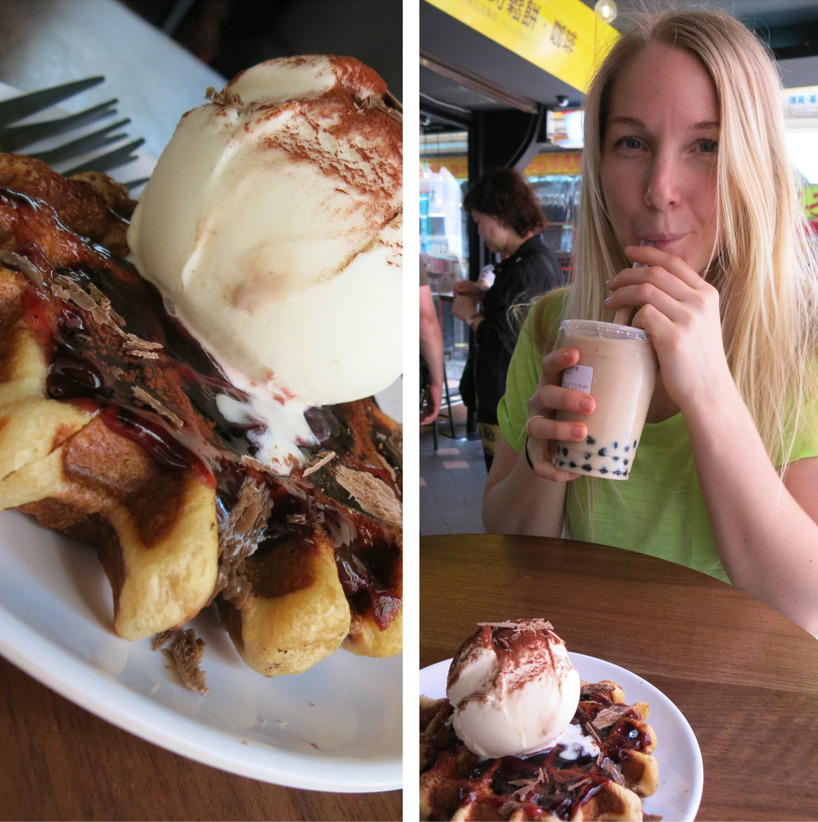 MMM belgisk våffla och Bubble Tea! MMM belgisk våffla och Bubble Tea!