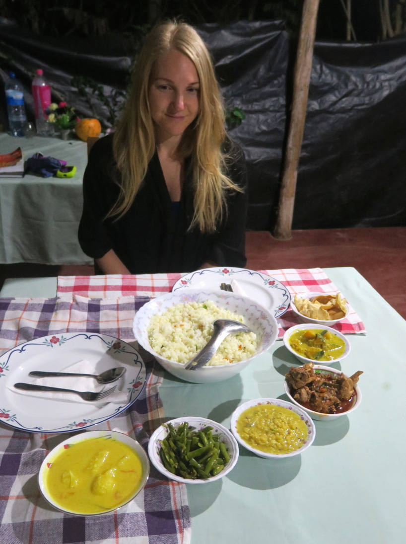 Kvällens ris och curry. Kvällens ris och curry.