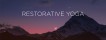 Restorative yoga banner