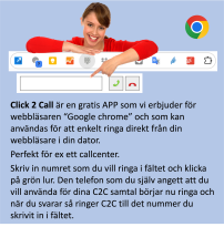 CLICK 2 CALL APP FÖR GOOGLE CHROME
