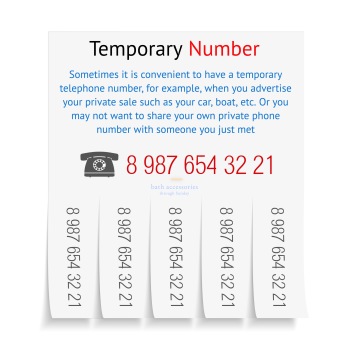 Temporärt telefonnummer - Mobilt nummer 