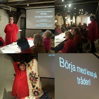 föreläsning och kurs på Form Design Center arrangerat av Staden Malmö hemslöjdsförening, foto Hanna Runnqvist