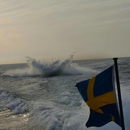 Dykning i liten våg utanför Hävringe. Dykning i liten våg utanför Hävringe.