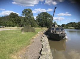 Förtöjda för natten i Götakanal. Förtöjda för natten i Götakanal.