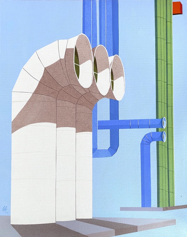 Centre Pompidou, Paris. 40x50 cm