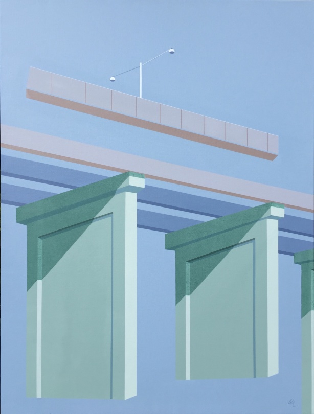 90x120 cm. Tranebergsbron, Stockholm